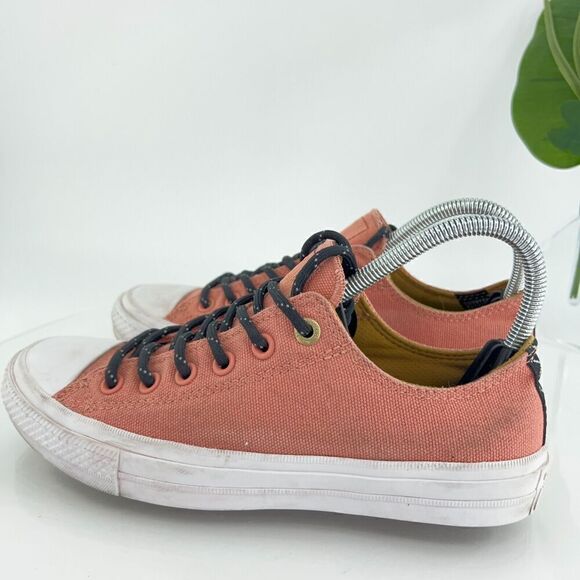 Converse Chuck Taylor Trainers Lunarlon Low Top Coral Pink Size 8.5 Sneakers - Picture 6 of 14